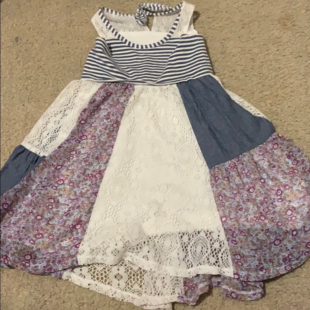 Bonnie Jean dress with denim